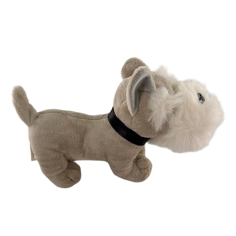 May Dept Store Schnauzer Plush Dog‎ Toy 12" Stuffed Animal Collar Not Working